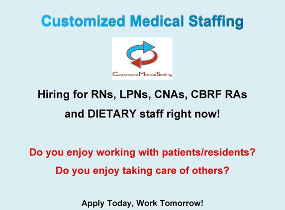 Customized Medical Staffing - Madison, WI