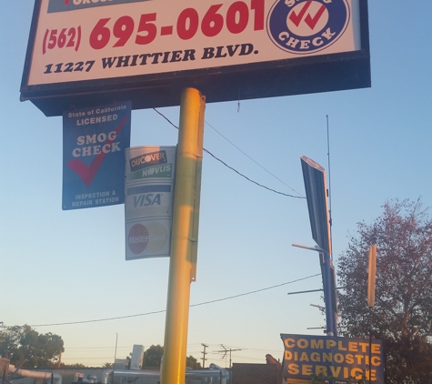 Smog Inspection Auto Repair - Whittier, CA