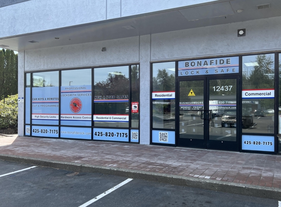 Bonafide Lock & Safe - Kirkland, WA. Our New Location beginning Monday, May 20th, 2024