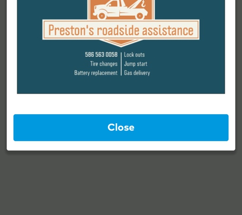 preston"s roadside assistance - Eastpointe, MI