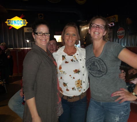 Filling Station Bar & Grille - South Bend, IN. April and Stephanie and Becky on a Sunday night at Karaoke