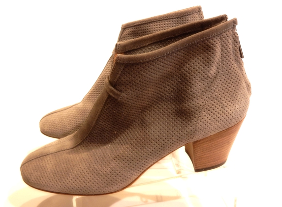 Secrets Boutique - Louisville, KY. Aquatalia Grey Perforated Suede Booties in Size 8