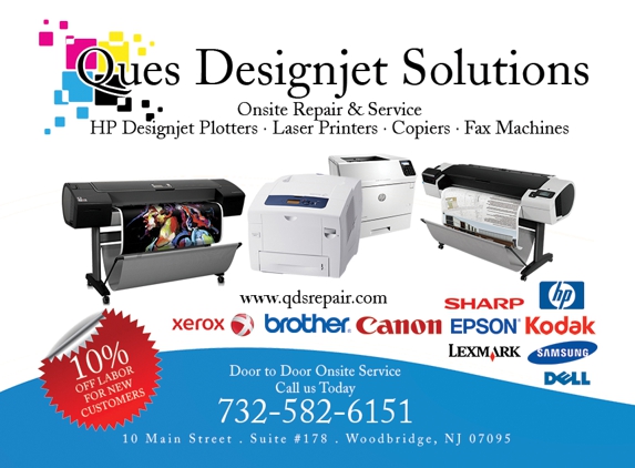 Ques Designjet Solutions - Woodbridge, NJ. QUES DESIGNJET SOLUTIONS