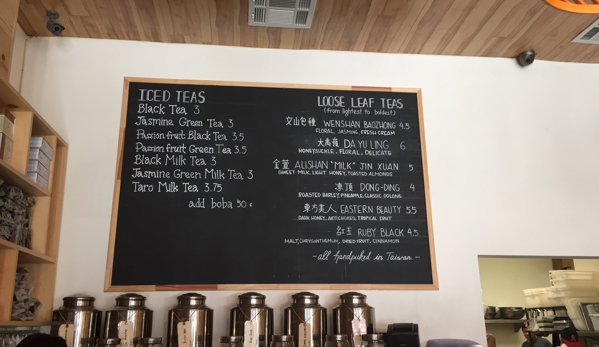 Pine & Crane - Los Angeles, CA. Tea menu