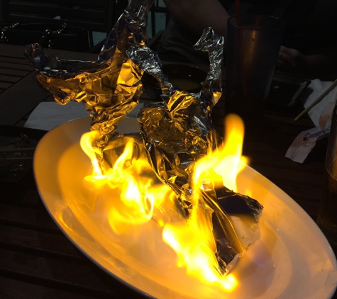 Ninja Sushi - Roseville, CA. Flaming Dragon!