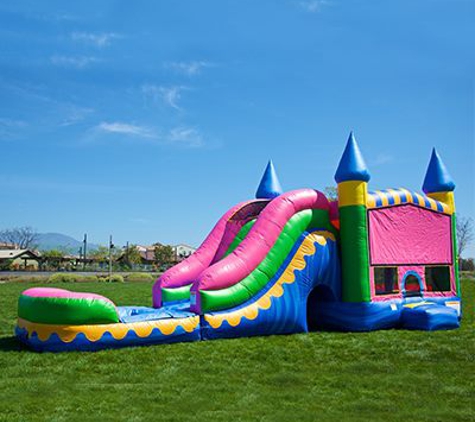 Ounce O' Bounce Inflatable Rentals - Magnolia, TX. 5 N 1PInk combo with pool