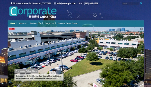 Grace Computer & Internet Corp. - Houston, TX. Grace Computer web design for Corporate Office Plaza