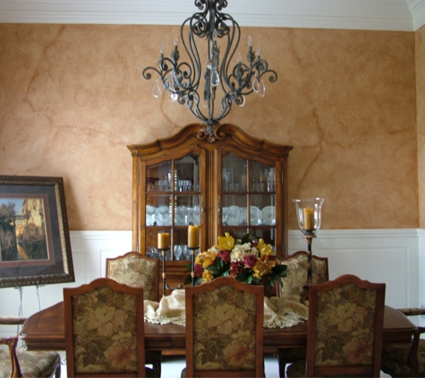 One Of A Kind Faux Finishing - Dallas, TX. Dinner room faux finish