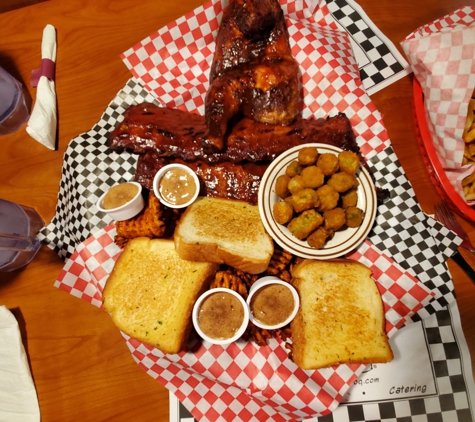 Fat Buddies Ribs & Barbecue - Waynesville, NC. It's Fat Buddies Ribs & BBQ for Bill Lewis while visiting from South Florida.