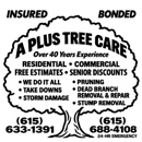 A Plus Tree Care - Tree Service
