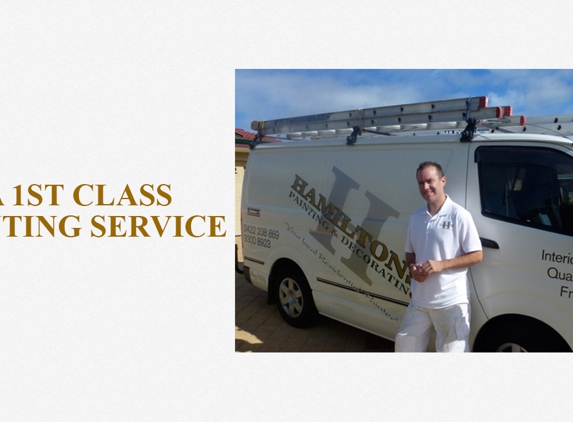 Hamiltons Painting & Decorating - Connolly, WA. A 1st Class Painting Service