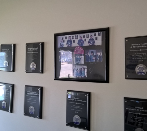 Berlack Heating & Air Conditioning - Brookfield, IL. Awards