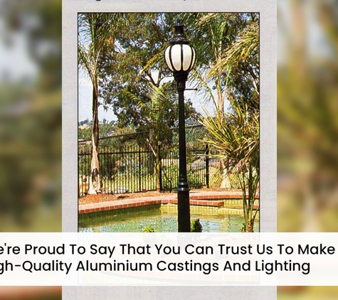 Melbourne Creative Castings - Bayswater, VIC. We're Proud To Say That You Can Trust Us To Make High-Quality Aluminium Castings And Lighting