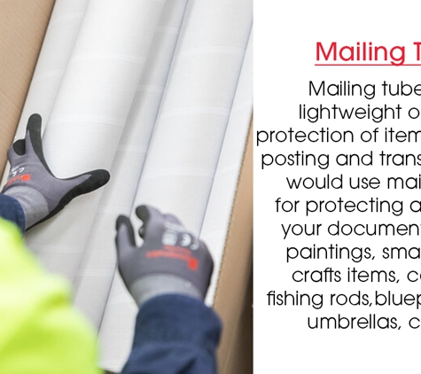 Irwin Packaging Pty Ltd - Moorebank, NSW. Mailing Tubes