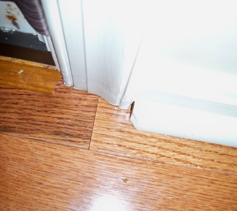 Hagerstown Floors - Hagerstown, MD. trim cut too short