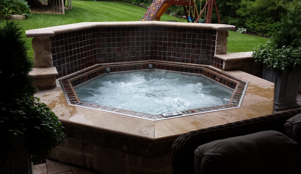 Rainbow Hot Tubs & Swim Spas - Columbus, OH. Bradford Stainless and Tiled Spa