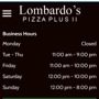 Lombardo's Pizzeria Plus II