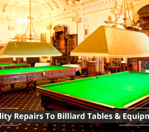 Alcocks - Malvern East, VIC. Quality Repairs To Billiard Tables & Equipment