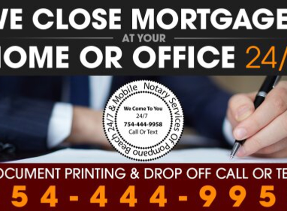 Notary Services of Pompano Beach 24/7 & Mobile - Pompano Beach, FL