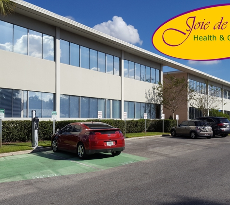 Joie de Vivre Health and Chiropractic - Winter Park, FL. Lots of free parking.  We even have an electric car charging station.