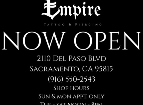 Empire Tattoo and Piercing - Sacramento, CA