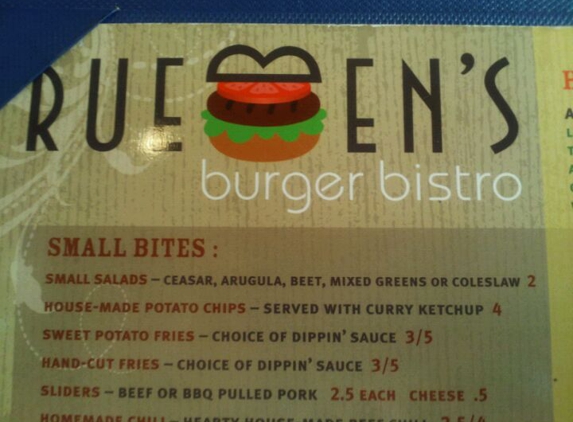 Ruebens Burger Bistro - Boulder, CO