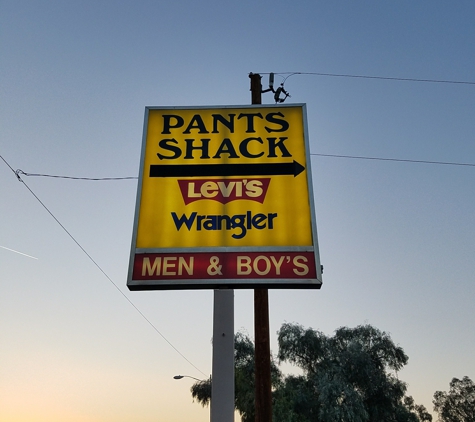 Pants Shack - Phoenix, AZ. Look for the yellow snd red sign.