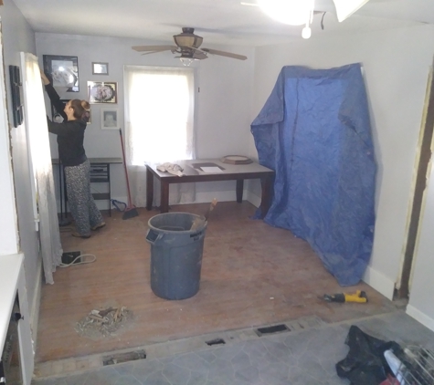 A-S Contracting - Rochester, NY. Wall removal !! Flooring n island to come!!