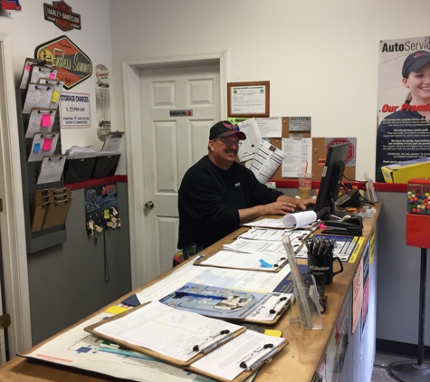 Security Auto & Truck, Inc - Halethorpe, MD. Doug Service Writer hard at work