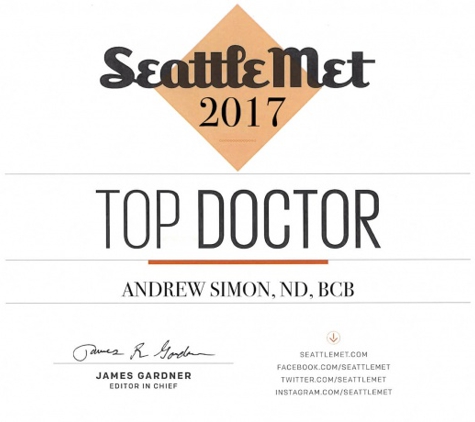 Dr. Andrew Johan Simon, ND - Seattle, WA