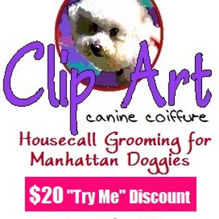ClipArt Canine Coiffure Housecall Dog Grooming - New York, NY