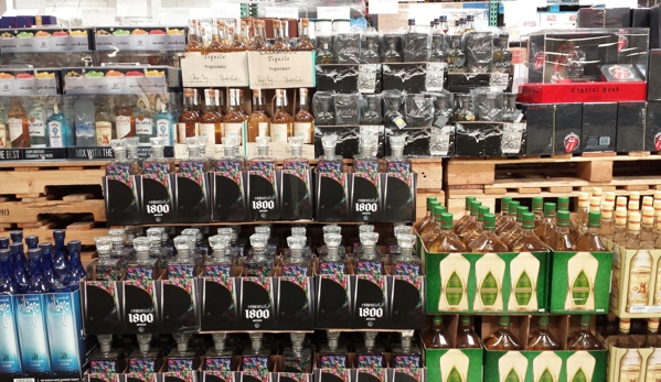 Costco - Mountain View, CA. Large tequila selection.