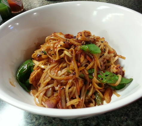 Kim's Corner cafe - Jackson, WY. Rice noodle with tofu