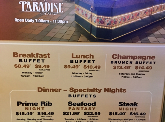 Paradise Buffet-Cafe - Las Vegas, NV. Paradise Buffet, Fremont Casino
