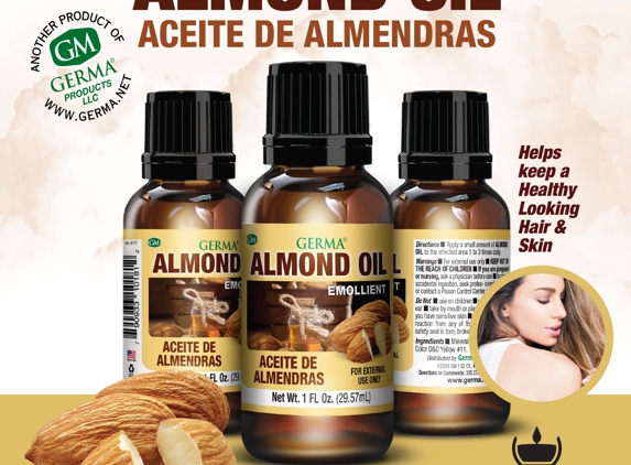 Germa Products - Miami, FL. 112-00 Germa® Almond Oil - 1oz