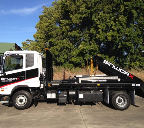 Binworx - Charlestown, NSW. Binworx Truck