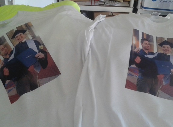 A Plus Printing - Newark, DE. Photo Ts by A+ Printing. Makes great gifts.  Reasonable prices.   S-XL $15.00, 2-3XL 18.00.