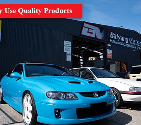 Balyang Motors - Newtown, VIC. We Only Use Quality Products