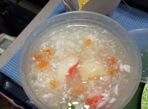 Teriyaki Haha - Saint Augustine, FL. Watery, flavorless shrimp with "lobster sauce".