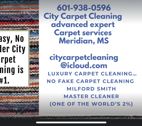 City Carpet Cleaning Certified Master Cleaner - Meridian, MS