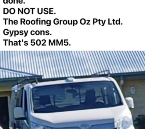 the roofing group oz pty Ltd - Perth, WA. Need I say more.