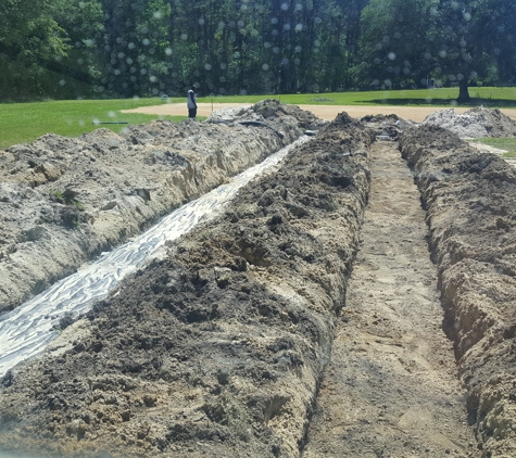 RCW Septic Tank Service - Charleston, SC. Several septic tank leach field lines on a new install.