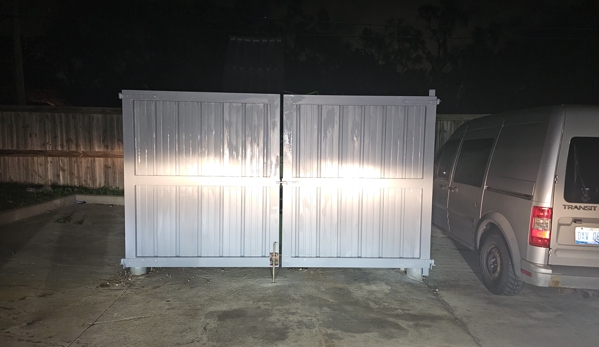 Starr Fencing - Clay, MI. Dumpster gates