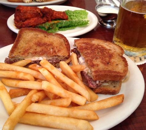 Russell's - Pasadena, CA. Grilled Rye Burger & Fries