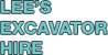 Lee's Excavator Hire - Excavation & Earthmoving Contractors