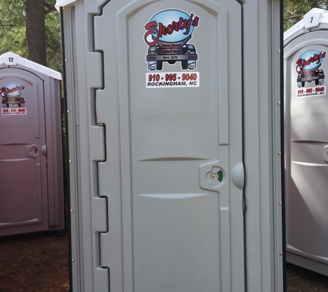 Shorty's Septic Tank SVC and portable toilets - Rockingham, NC. Flushable units