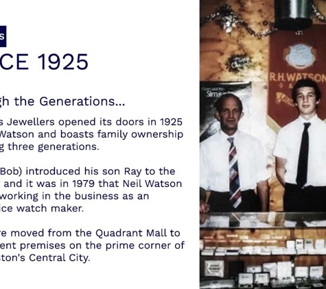 Watsons Jewellers - Launceston, TAS. About Us