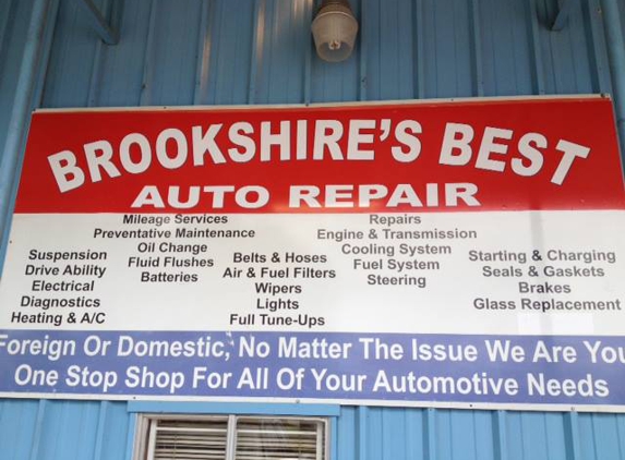 Brookshire's Best Auto Repair - Brookshire, TX
