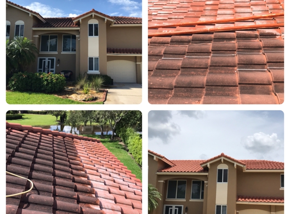 AR&D Inc. Pressure Cleaning - Southwest Ranches, FL. Roof cleaning (Soft washing) 