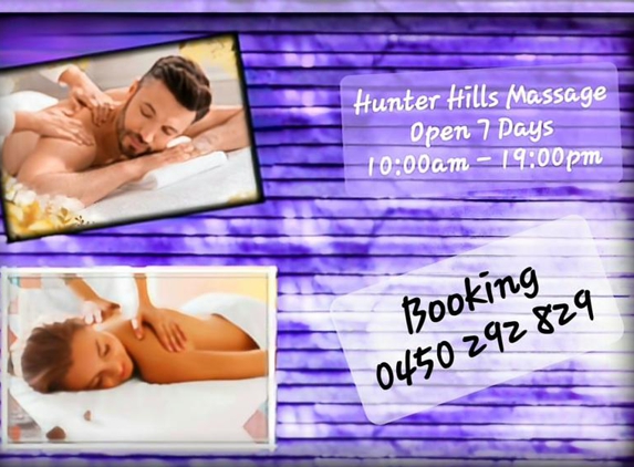 Hunters Hill Massage - Hunters Hill, NSW. Window display sign